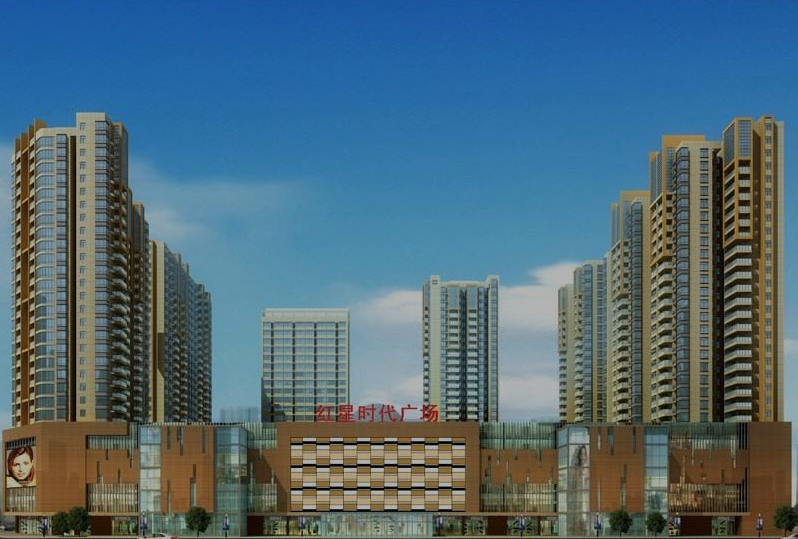 阜陽商廈時代廣場鋁板工程
